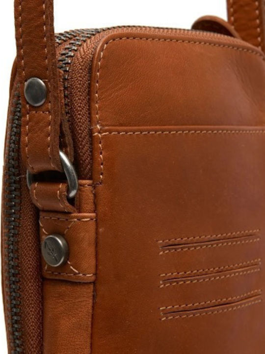Leather Men's Shoulder / Crossbody Bag Tabac Brown