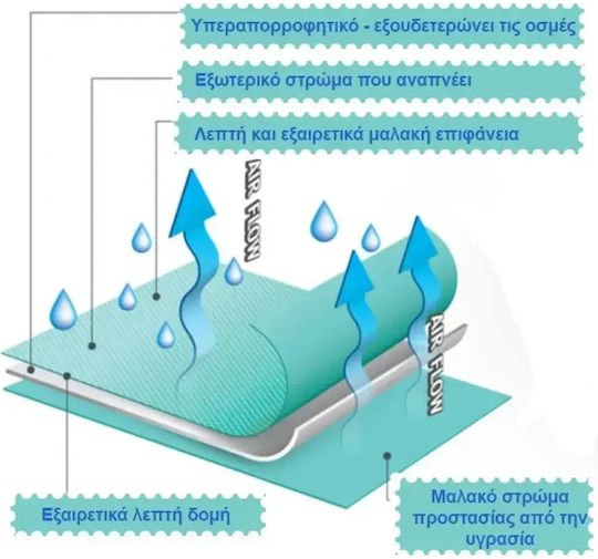 Babyono Σελτεδάκια Λευκό 40x60εκ. 12τμχ