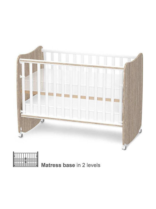 Lorelli Convertible Baby Crib White with Mattress 120x120cm