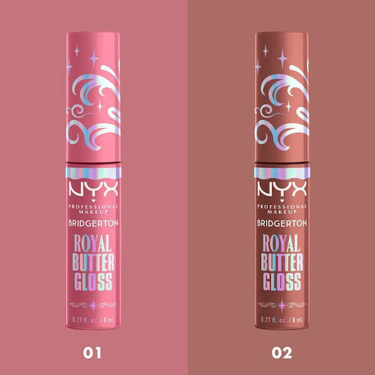 NYX Professional Makeup Bridgerton Royal Butter Lip Gloss 2 Praline 5ml
