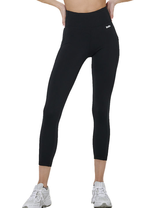 Body Action Damen Gekürzte Leggings Schwarz