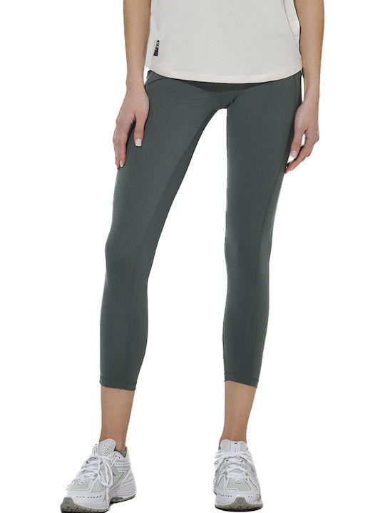 Body Action Damen Gekürzte Leggings Grün