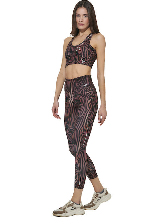 Γυναικείο Cropped Κολάν GOLD ZEBRA