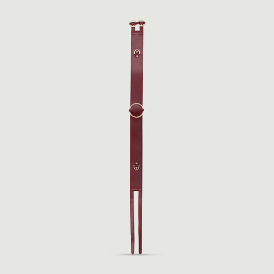 Shots Ouch Halo Waist Belt with Connector Sexy Accessories Burgundy