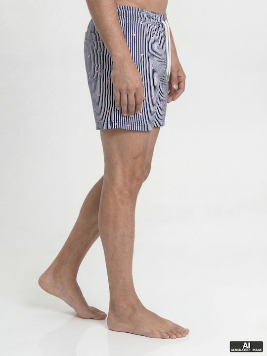 Men's Swimwear Shorts Navy Blazer Striped