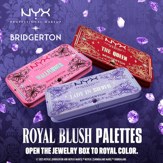 NYX Professional Makeup Палитра с Руж Bridgerton Royal Wallflower 5гр