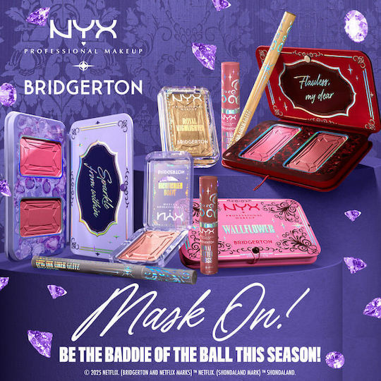 NYX Professional Makeup Палитра с Руж Bridgerton Royal Wallflower 5гр