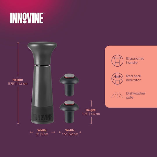 Innovine Αντλία Αφαίρεσης Αέρα Πλαστική Γκρι