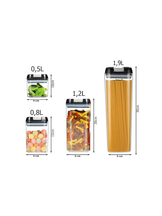 Set Cutii De Prânz Din Plastic Transparente 5 Bucăți