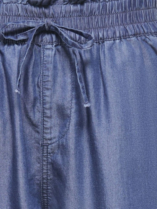 Charis Γυναικείο Δερμάτινο Σορτς Dark Blue