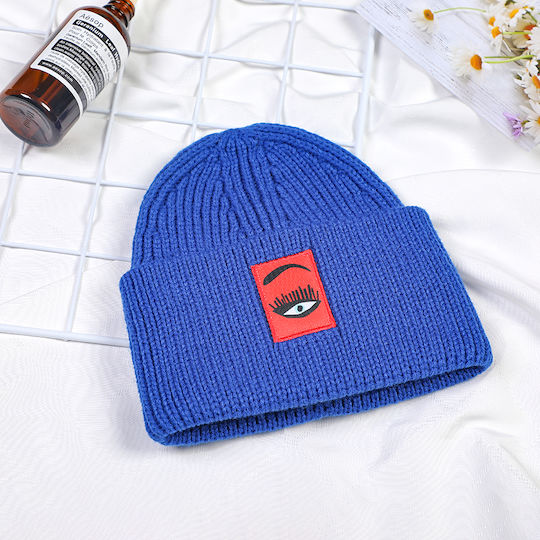 Unisex Beanie Knitted Hat in Blue Color