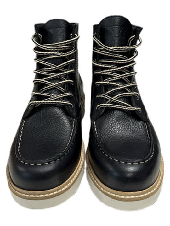 Leather Black Men's Boots