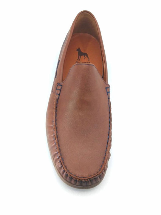 Δερμάτινα Ανδρικά Boat Shoes σε Ταμπά Χρώμα