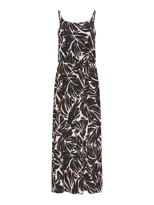 Life Sommer Maxi Kleid Schwarz/Weiß