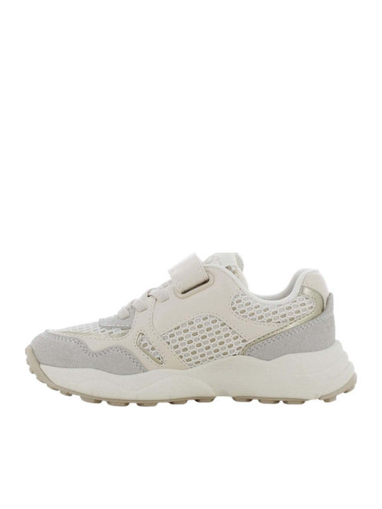 Kids Sneakers Anatomic With Hoop & Loop Closure White