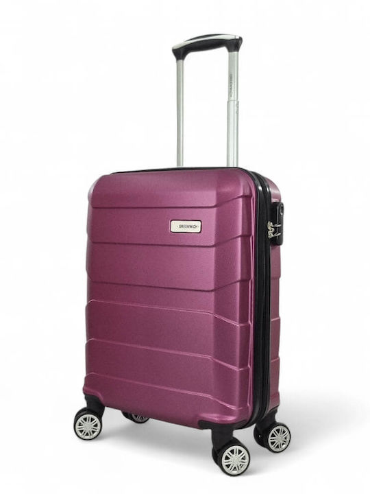 Greenwich Polo Club Cabin Hard Purple Suitcase with 4 Wheels Height 55cm