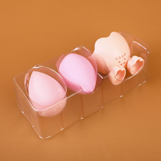 Teddy Island Series Σετ 2 Beauty Blenders Θήκη Εύκολη Αποθήκευση