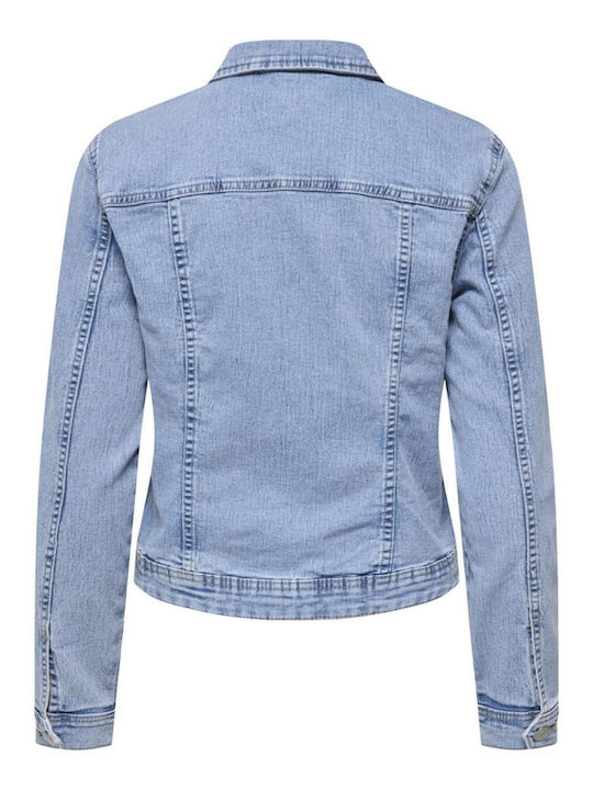 Kurz Damen Jeansjacke Light Blue