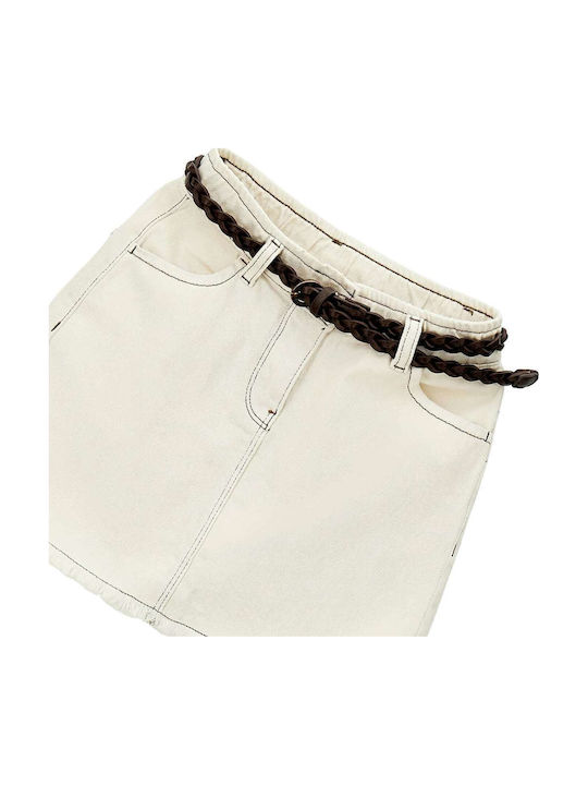 Kids Skirt Denim Ecru