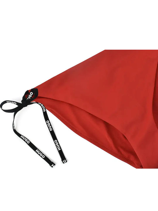 Bikini Slip με Κορδονάκια Κόκκινο