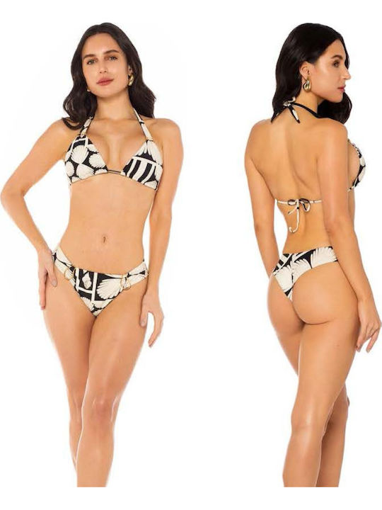 Bikini Bra Black-Brown