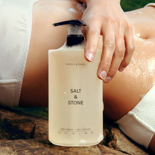 Salt & Stone Salt Stone Bubble Bath Gel with Niacinamide & Lavender Scent 450ml