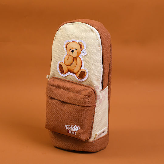 Σειρά Teddy Island Blessing Bag Κασετίνα Καφέ