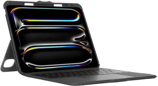 Targus Versavu Flip Cover Περιστρεφόμενη με Πληκτρολόγιο στα Ισπανικά Μαύρη (Ipad Pro 13-inch (m4))