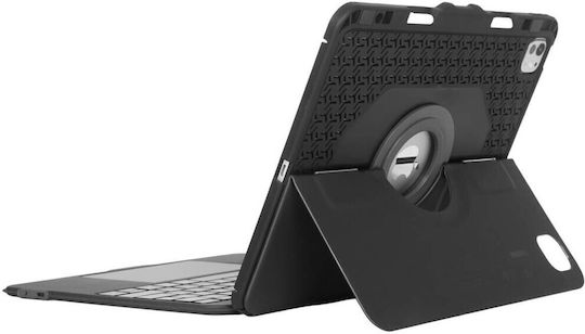 Targus Versavu Flip Cover Περιστρεφόμενη με Πληκτρολόγιο στα Ισπανικά Μαύρη (Ipad Pro 13-inch (m4))