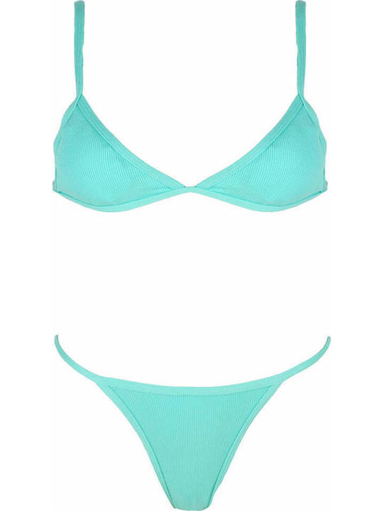 Gigi Bikini-Set Dreieck & Brasilien Türkis