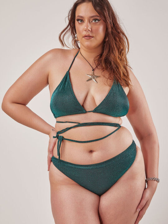 Gigi Set Bikini Triunghi Verde