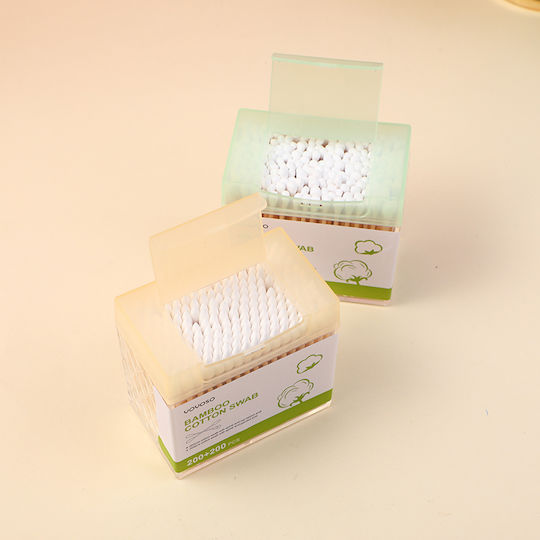 Комплект 400 Клечки за Уши от Бамбук Кутия Water Cube