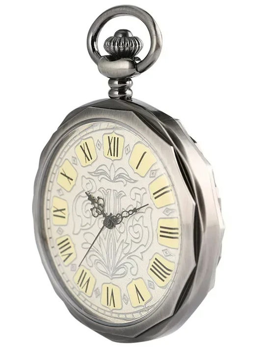 Gorben Men's Pocket Watch 48mm Battery Gold