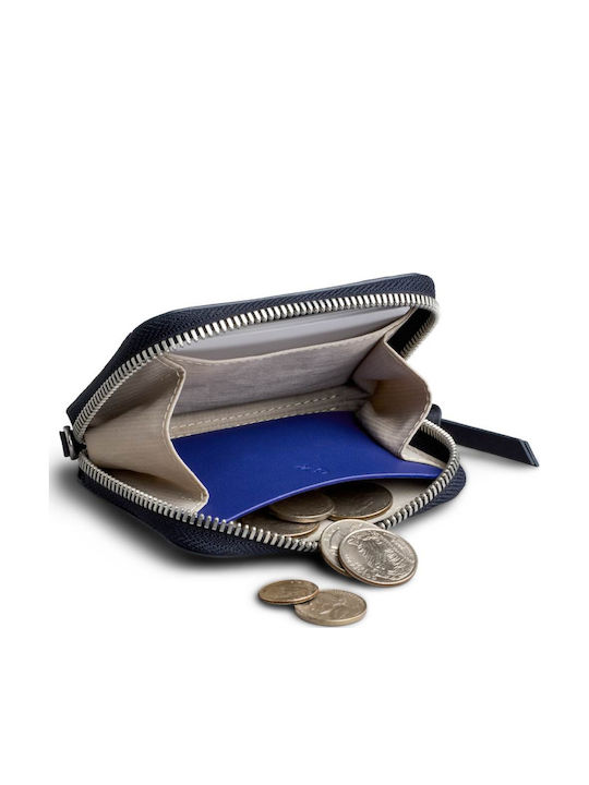 Pocket Wallet Δερμάτινο Ανδρικό Πορτοφόλι με RFID Μπλε