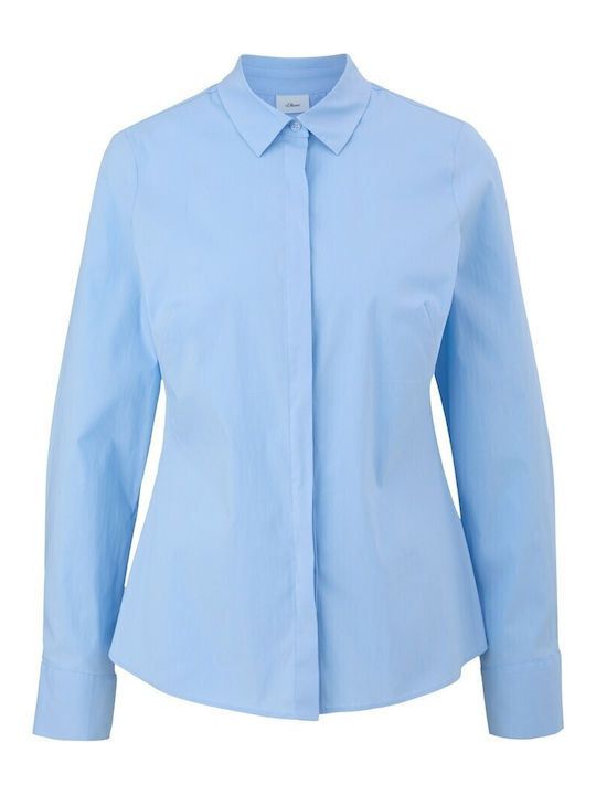 Long Sleeve Women's Shirt Light Blue