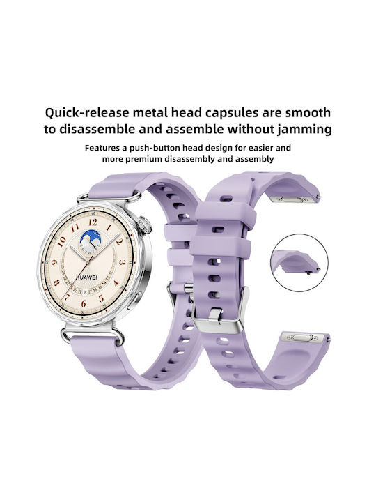 Silicone Strap Burgundy Huawei Watch GT 6 41mm