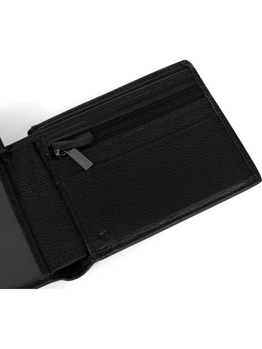 Leder Herrenbrieftasche mit RFID Schwarz