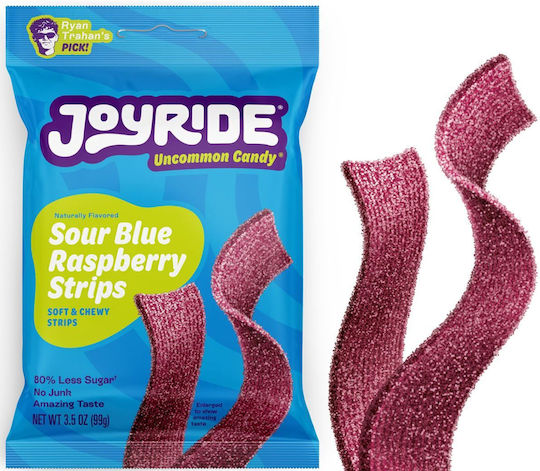 Ζελεδάκια Joyride Uncommon Candy Sour Blue Raspberry Strips 99g