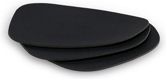 Suporturi Pentru Pahare din Piele Ecologică Negre 10x12cm 4 Bucăți
