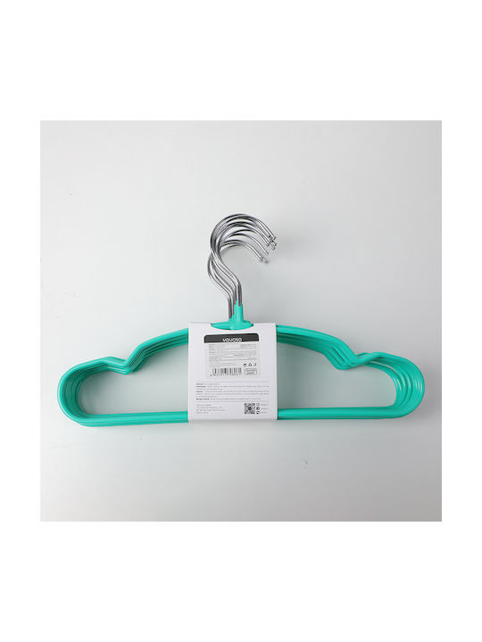 Kids Wall Hanger Multi Hook Plastic Green 12 Pieces