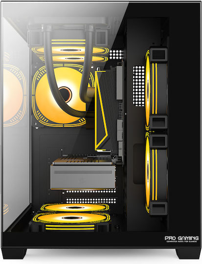 ProGaming Ambra Desktop PC (i5-14600KF/32GB DDR4/1TB SSD/GeForce RTX 3050/W11 Home) Negru Glacier
