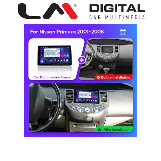 LM Digital Автомобилна Аудио Система За Nissan Primera 2002 2008 Bluetooth USB WiFi GPS Apple CarPlay Android Auto