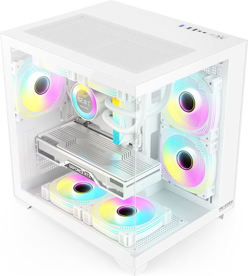 ProGaming Ambra Desktop PC (i5-14600KF/32GB DDR4/1TB SSD/GeForce RTX 3050/W11 Home) Alb Glacier