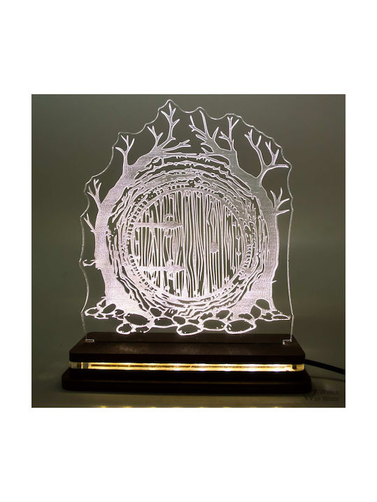 World of Wood Decorative Table Lamp The Lord Of The Rings - Hobbit House LED 17x15cm