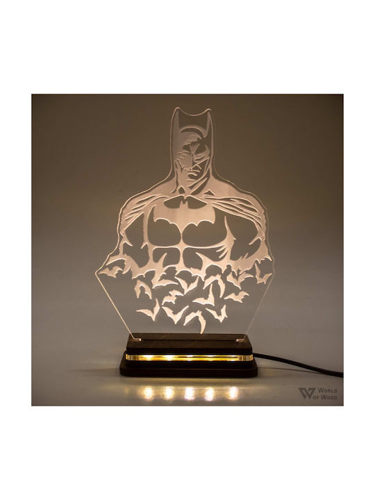 World of Wood Decorative Table Lamp Batman LED 20x15cm