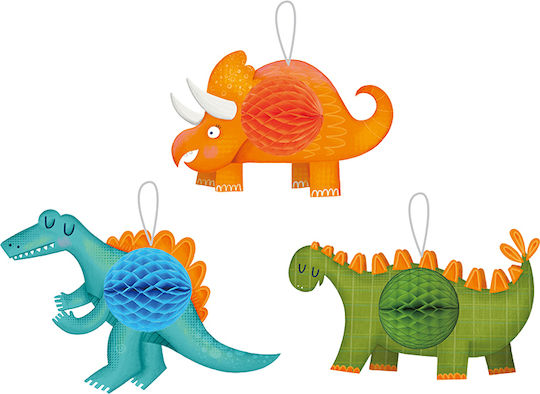 Honeycomb Decoration Dinosaur 3 Pieces