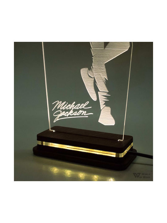 World of Wood Διακοσμητικό Φωτιστικό Michael Jackson LED 24x13εκ.