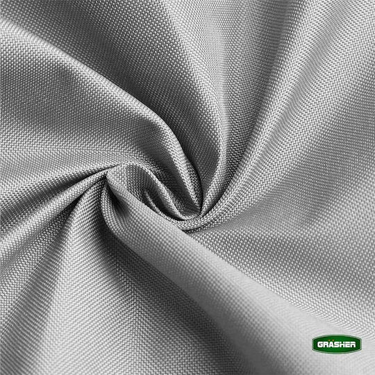 Grasher Pânză De Umbrire Pătrată Gri Cu Inele 5x5m 180gr/m²