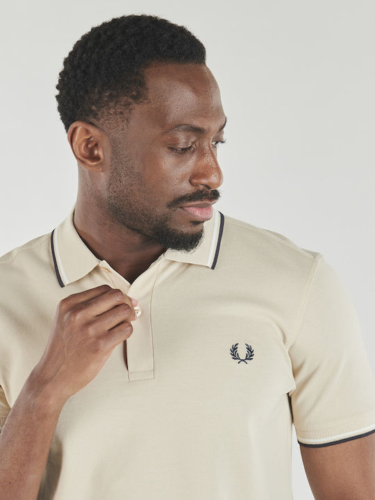 Twin Tipped Polo Μπλούζα Κοντομάνικη Μπεζ