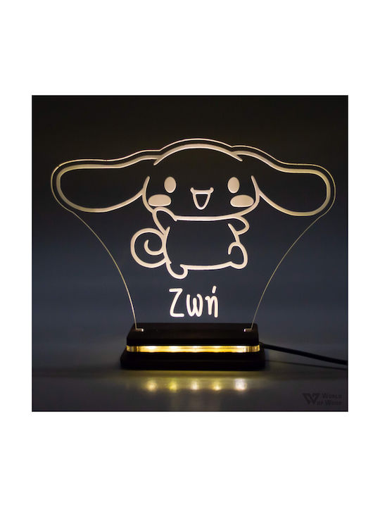 World of Wood Decorative Table Lamp Cinnamoroll LED 22x16cm